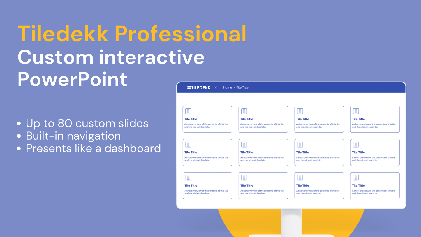 Tiledekk Professional - Custom Interactive PowerPoint
