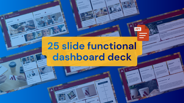 Dashboard template PowerPoint unique sales deck